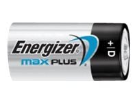 Batteri, Energizer Alkaline Max Plus, D, 1,5 V, 2 stk
