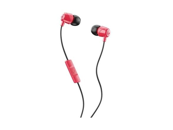 Skullcandy Jib - Ørepropper med mikrofon - i øret - kablet - 3,5 mm jakk - lydisolerende - rød, svart