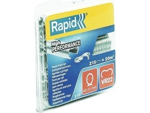 Rapid VR22, Zink-stål, Metallisk, 215 stykker