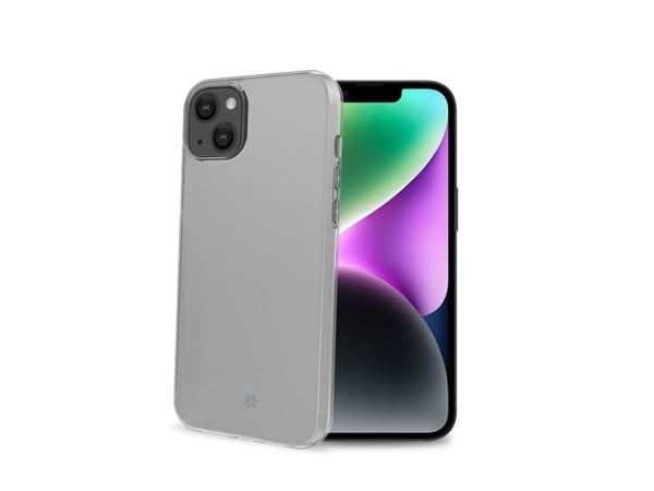 Celly Gelskin - Baksidesskydd för mobiltelefon - termoplastisk polyuretan (TPU) - transparent - för Apple iPhone 15