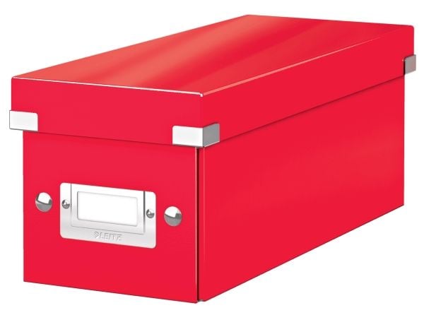 Leitz Click & Store WOW - Lagerboks - for CDs - kapasitet: 60 disketter - rød