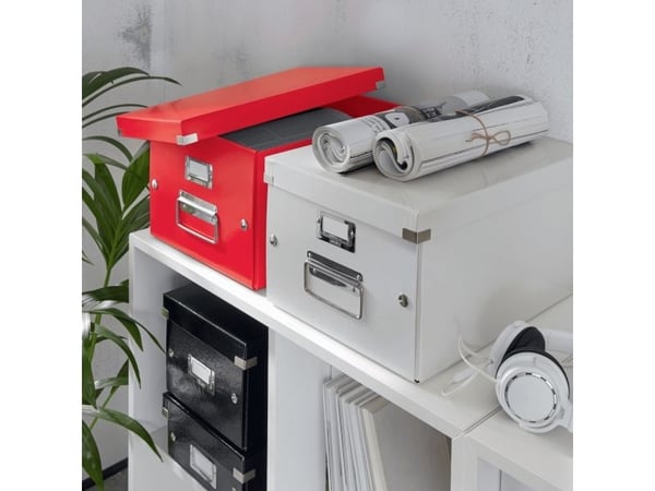 Leitz Click & Store WOW - Lagerboks - for CDs - kapasitet: 60 disketter - rød