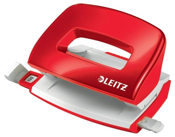 Perforaattori Leitz Mini 2hul/10arkWOW punainen