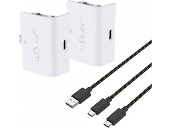 Venom Twin Rechargeable Battery Pack - Batteri 2 x - 850 mAh - vit - för Microsoft Xbox One Wireless Controller, Wireless Controller