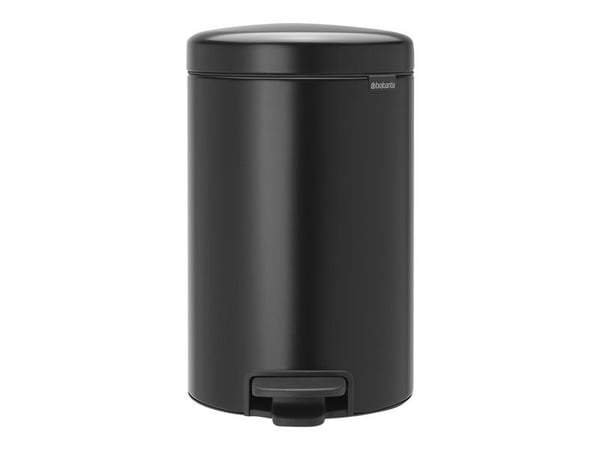 Brabantia newIcon - Søppelbøtte - flipp-lokk - 12 L - fotpedal - matt svart
