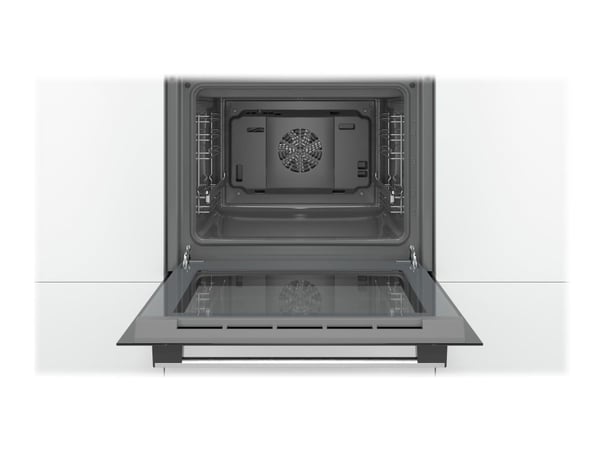 Bosch Serie | 2 HBF114ES0 - Ovn - innebygd - fordypning - bredde: 56 cm - dybde: 55 cm - høyde: 57.5 cm - Klasse A - rustfritt stål