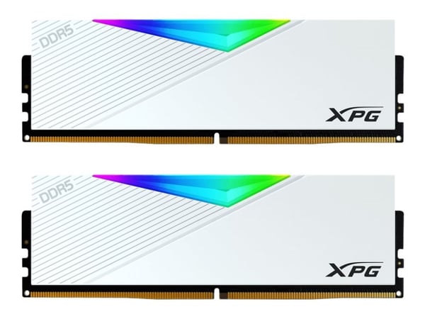 XPG LANCER RGB - DDR5 - sats - 32 GB: 2 x 16 GB - DIMM 288-pin - 6000 MHz / PC5-48000 - CL30 - 1.35 V - ej buffrad - on-die ECC - vit