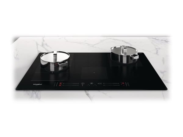Whirlpool WF S0377 NE/IXL - Induktiokeittotaso - 4 levyä - Niche - leveys: 75 cm - syvyys: 48 cm - musta