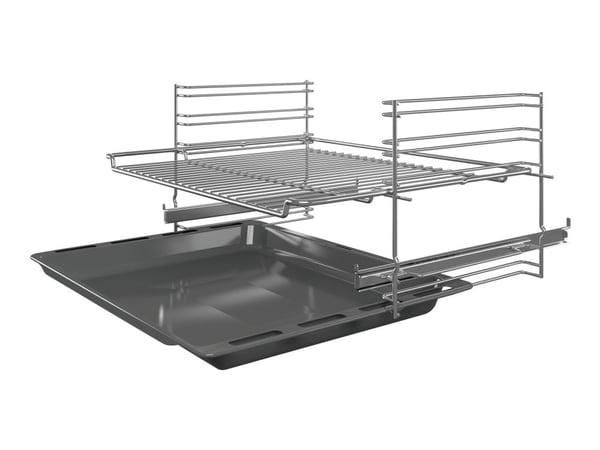Bosch Serie | 2 HBF114ES0 - Ovn - innebygd - fordypning - bredde: 56 cm - dybde: 55 cm - høyde: 57.5 cm - Klasse A - rustfritt stål
