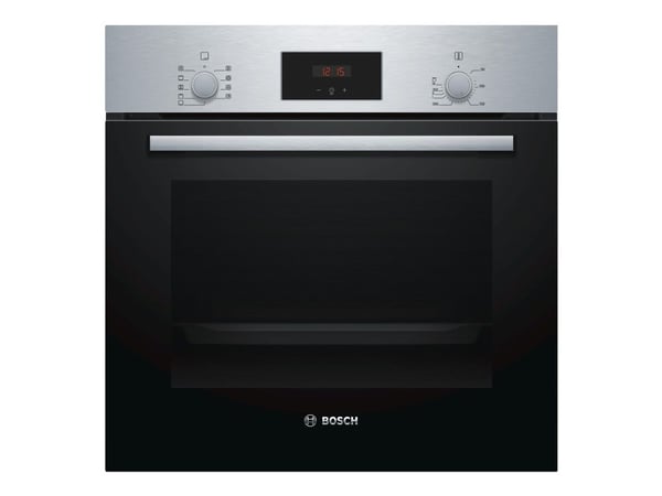 Bosch Serie | 2 HBF114ES0 - Ovn - innebygd - fordypning - bredde: 56 cm - dybde: 55 cm - høyde: 57.5 cm - Klasse A - rustfritt stål