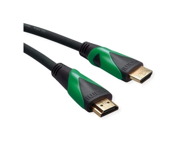 ROLINE 11.44.6010, 1 m, HDMI Type A (Standard), HDMI Type A (Standard), 3D, Svart