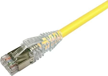 Patchkabel Cat.6A STP 1 m hrf gul