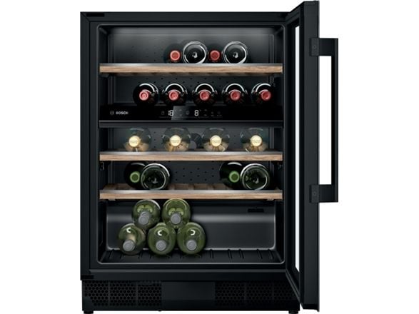 Bosch Serie 6 KUW21AHG0, Kiinteä, 44 pullo(a), 60 W, G, Sisätilojen valo, Musta