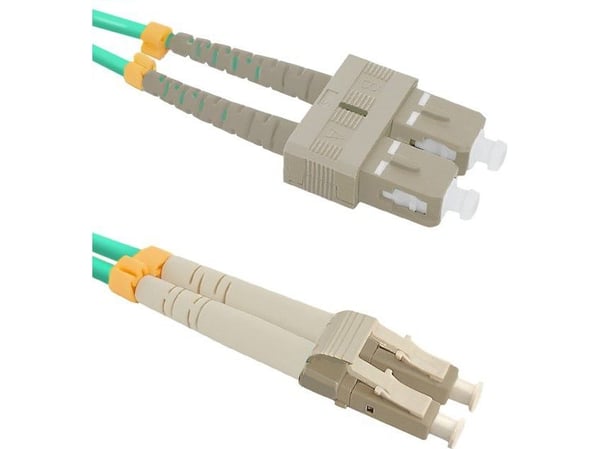 Qoltec Duplex - Koblingskabel - LC/UPC-multimodus (hann) til SC/UPC-multimodus (hann) - 2 m - 3 mm - fiberoptisk - dupleks - 50 / 125 mikroner - OM...