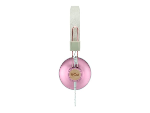House of Marley Positive Vibration - 2.0 - hodetelefoner med mikrofon - on-ear - kablet - 3,5 mm jakk - kobber