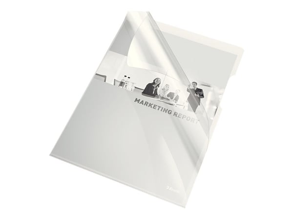 Esselte - L-muotoinen kansio - A4 - läpinäkyvä