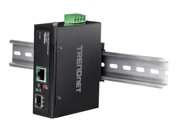 TRENDnet TI-PF11SFP - Valokuitumuuntaja - GigE - 10Base-T, 100Base-TX, 1000Base-T - RJ-45 / SFP (mini-GBIC) - 40 km:n etäisyys