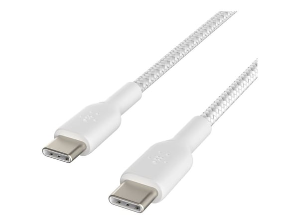 Belkin BoostCharge - USB-kabel - USB-C (hann) til USB-C (hann) - 1 m - hvit
