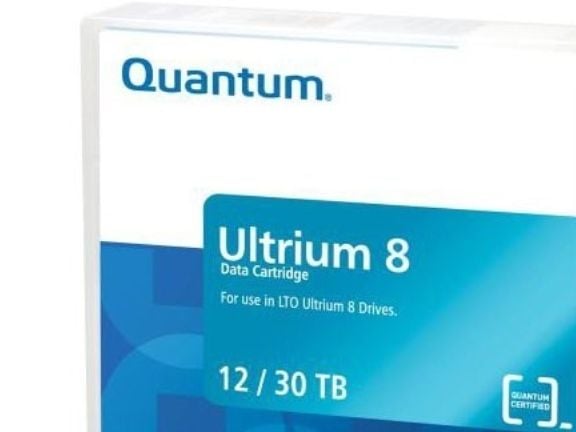 Quantum - LTO Ultrium 8 - 12 TB / 30 TB - strekkodemerket - mursteinsrød