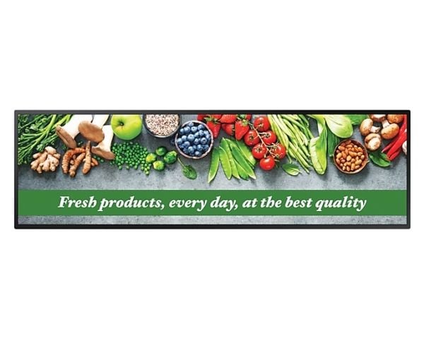 Samsung SH37C - 37" Diagonalklasse SHC Series LED-bakgrunnsbelyst LCD-skjerm - intelligent skilting - Tizen OS 1920 x 540 - svart
