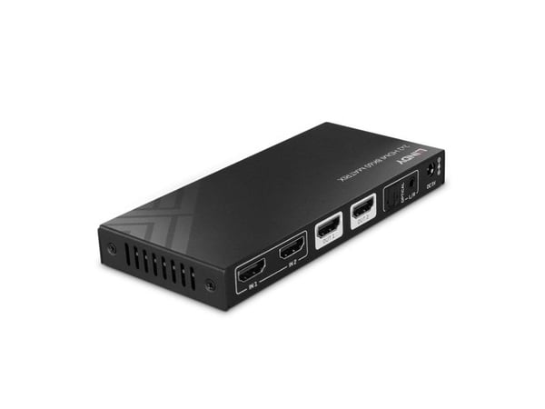 Lindy 38313, AV-matrisevelger, 7680 x 4320 piksler, 40 Gbit/s, LPCM, Svart, Metall