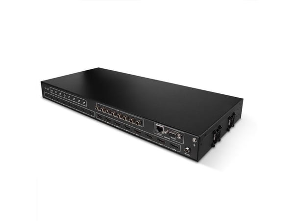 Lindy 38334, AV-matrisevelger, 3840 x 2160 piksler, 18 Gbit/s, DTS, LPCM, Svart, Metall
