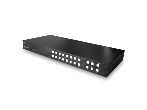 Lindy 38334, AV-matrisevelger, 3840 x 2160 piksler, 18 Gbit/s, DTS, LPCM, Svart, Metall