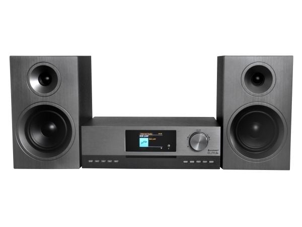 Soundmaster ICD5000SW, Hjemmelydtårnsystem, Aluminium, Grå, Front, 50 W, 2-veis, DAB+, FM