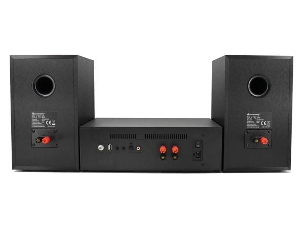 Soundmaster ICD5000SW, Hjemmelydtårnsystem, Aluminium, Grå, Front, 50 W, 2-veis, DAB+, FM