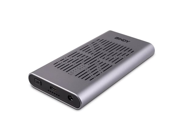 Lindy 43382, SSD-kabinett, M.2, M.2, PCI Express 3.0, USB-tilkobling, Sølv