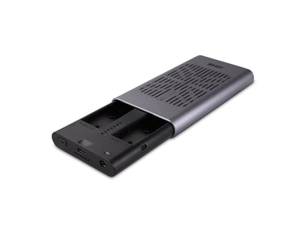 Lindy 43382, SSD-kabinett, M.2, M.2, PCI Express 3.0, USB-tilkobling, Sølv