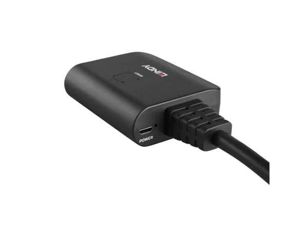 Lindy 38356, HDMI, 2x HDMI, 3840 x 2160 piksler, Svart, Akrylonitril-butadien-styren (ABS), 60 Hz