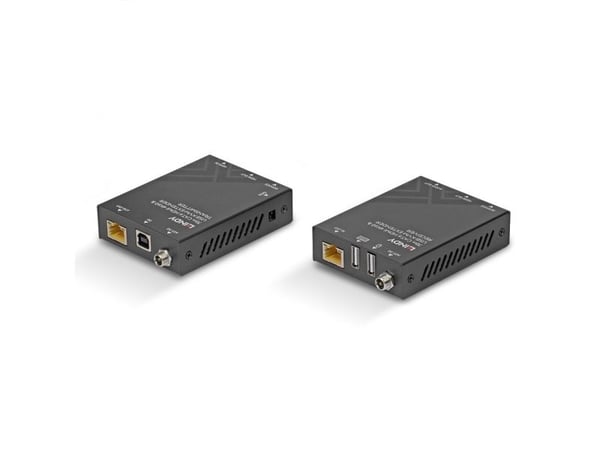 Lindy 39383, Sender og Mottaker, Koblet med ledninger (ikke trådløs), 70 m, Cat6, 3840 x 2160 piksler, 30 Hz