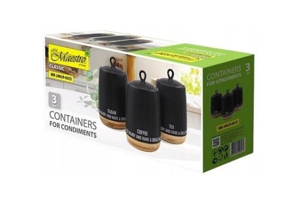 Maestro sett med beholdere 3 deler el.Maestro MR-20029-03CS