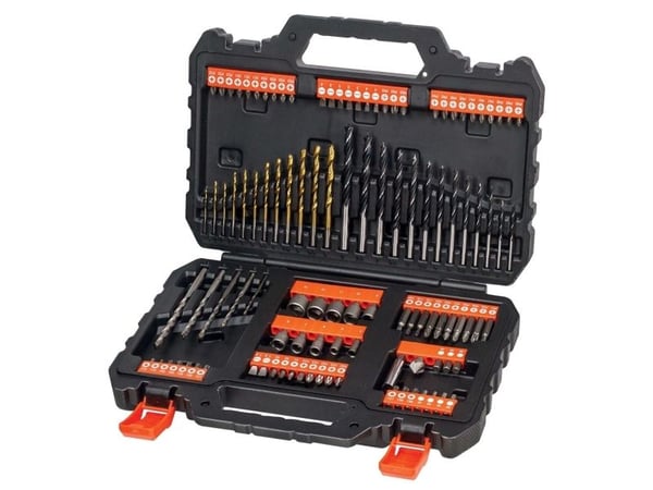 Black & Decker A7200-XJ Titanium - Sett for skrutrekker, borspiss og sokler - 109 deler
