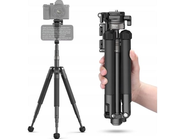Ulanzi MT-63 professionellt stativ + monopod 145 cm VLOG + telefonhållare/prompt-hållare