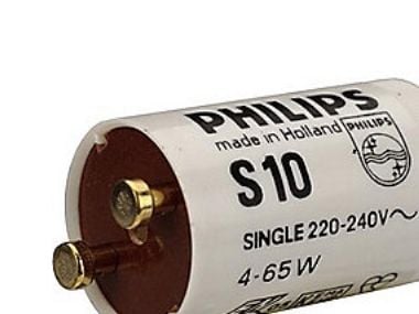 Philips S10 4-65W SIN 220-240V WH, Lampun käynnistin, valkoinen, 1 kpl, 65 W, 220 - 240 V, 21,5 mm