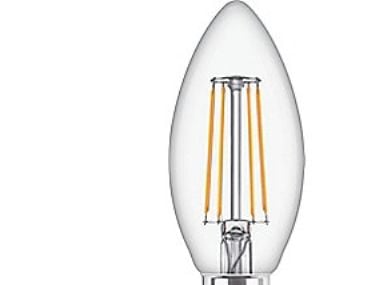 Philips CorePro - LED-filamentlyspære - form: B35 - klar finish - E14 - 4.3 W (ekvivalent 40 W) - klasse F - varmt hvitt lys - 2700 K