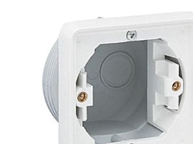 Inbyggd box 1-modul, vit
