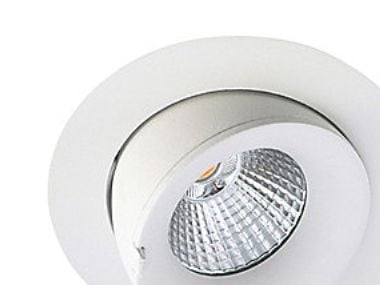 Downlight Velia Large Tilt LED 10,9W 3000K, 230V rund, hvid