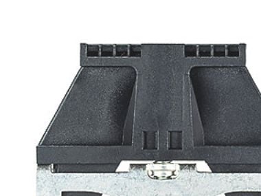 WIELAND-päätepysäytin metallijalustalla 8 9708/2S35 musta
