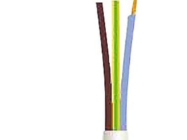 NKT Kaapeli pyöreä, PVC3G1,5 mm² PKAJ valkoinen 300/500V, kaapelin halkaisija 9,4 mm - (50 metriä)