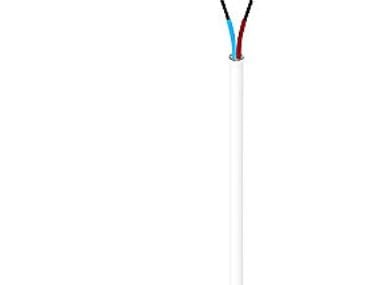 Plastkabel PKL H03VV-F 2x0,75 vit Sp100 (100 meter)