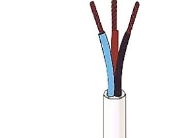 Plastkappeledning PKL 3X0,75 sort Sp100 - (100 meter)