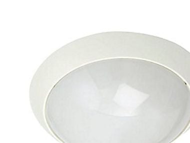 Plafond Enøk Alu E27 med sensor og sikringsskrue hvid