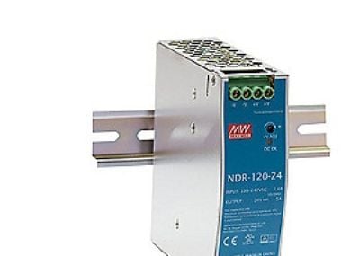 MEAN WELL NDR-120-24, 120 W, 90 - 264 V, Metallinen, RoHS, 126 mm, 40 mm