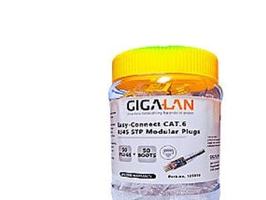 GIGA-LAN RJ45 STP plug - Easy-Connect, KAT6 for AWG23-24, 50 stk.