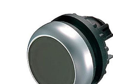 Eaton M22-D-S, Knap, Sort, Krom, Plast, IP66, IP67, IP69, 29,7 mm, 29 mm, 29 mm
