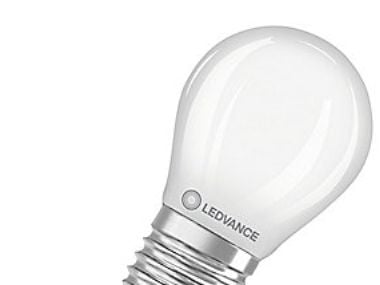 LEDVANCE LED-kruunu matta 470lm 4.8W/827 (40W) E27 himmennettävä