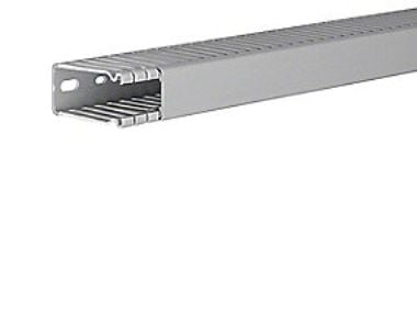 Hager BA66002507030B, Kabelränna, Grå, PVC, V0, 31 mm, 2000 mm